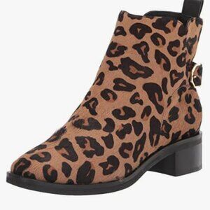 Cole Haan Womens Kimberly Water Proof Ankle Boot Calf Hair Leopard Print
